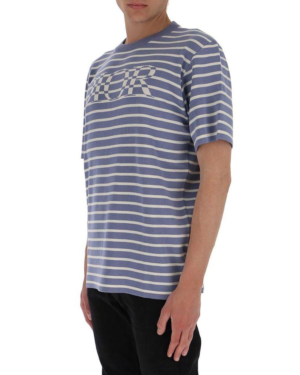 Dior 22SS OVERSIZED STRIPED T-SHIRT