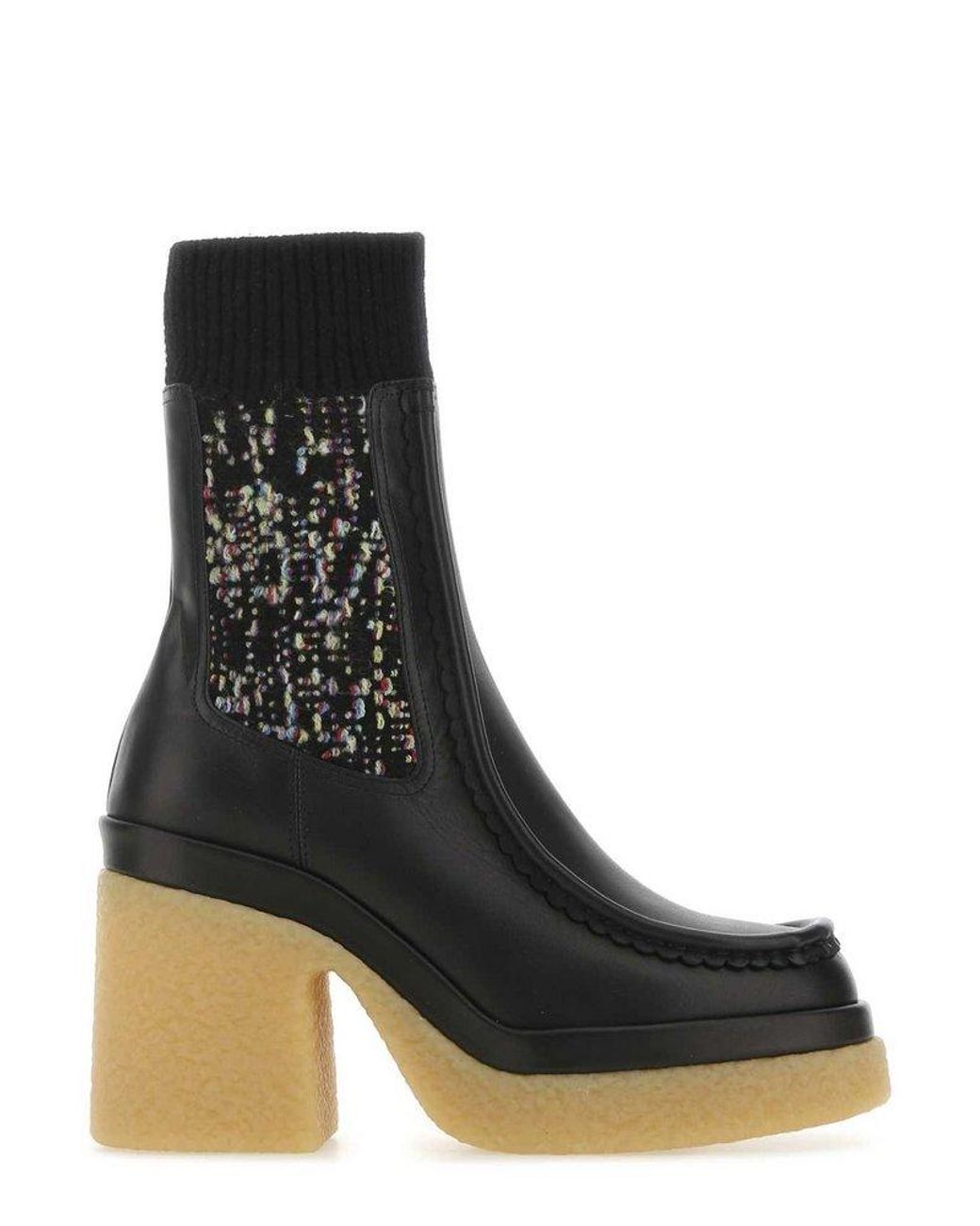 Chloé Jamie Sock Ankle Boots in Black Lyst
