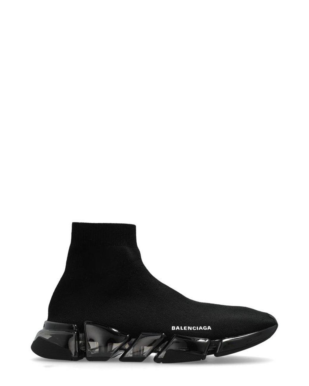 Balenciaga Ankle High Sports Shoes Speed 2.0 in Black for Men Lyst