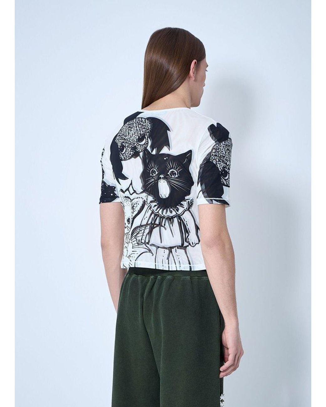 トップス CHOPOVA LOWENA Cat Short S Chopova Lowena Cat Consort Short-Sleeved Top in White | Lyst