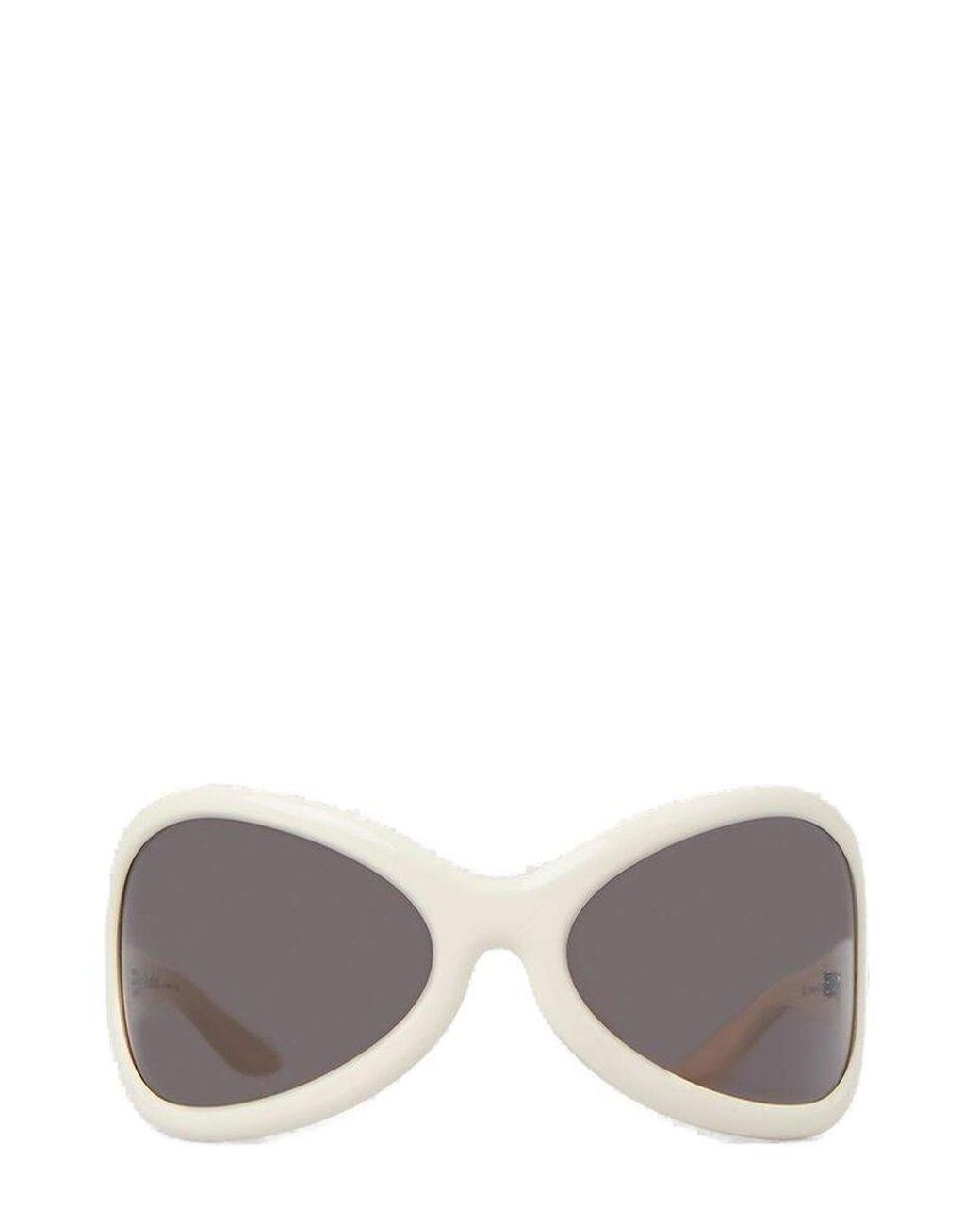 Acne Studios Oversized Frame Sunglasses in White | Lyst