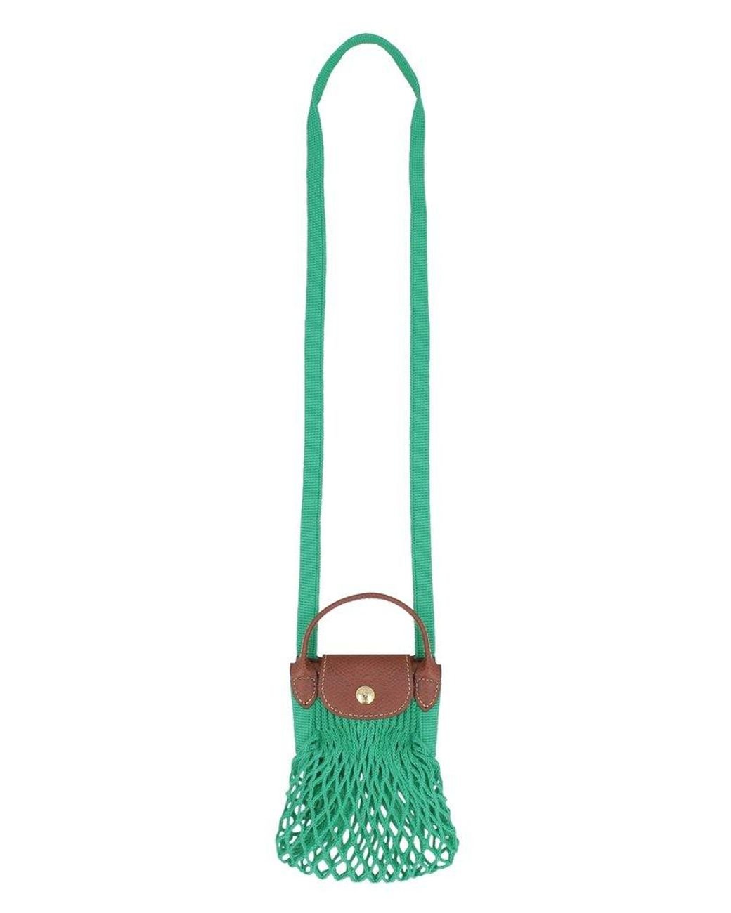 Longchamp Le Pliage Filet Crossbody Bag in Green Lyst