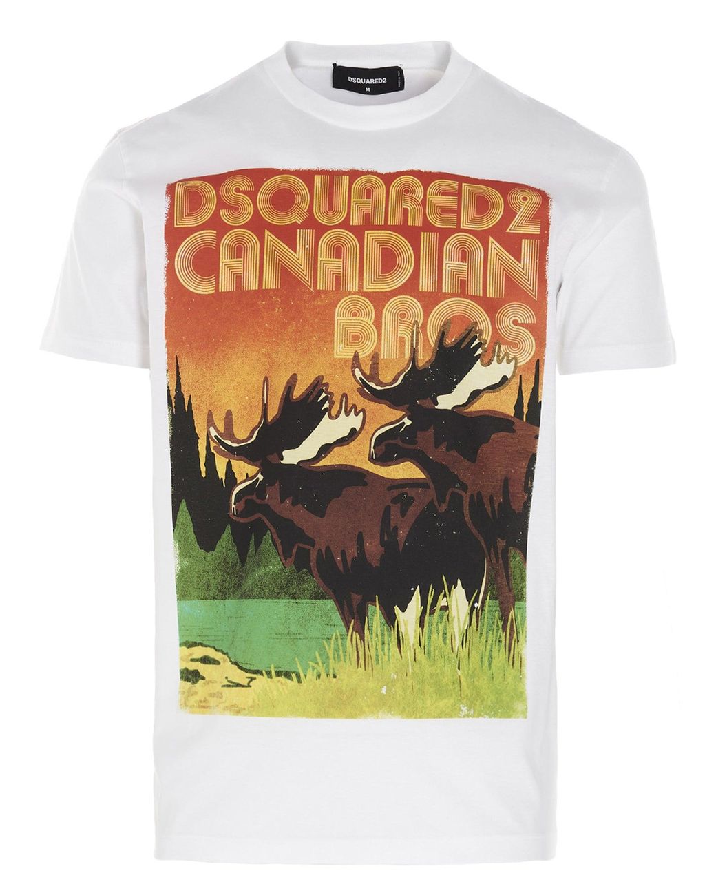 DSquared² Canadian Bros T-shirt in White for Men | Lyst