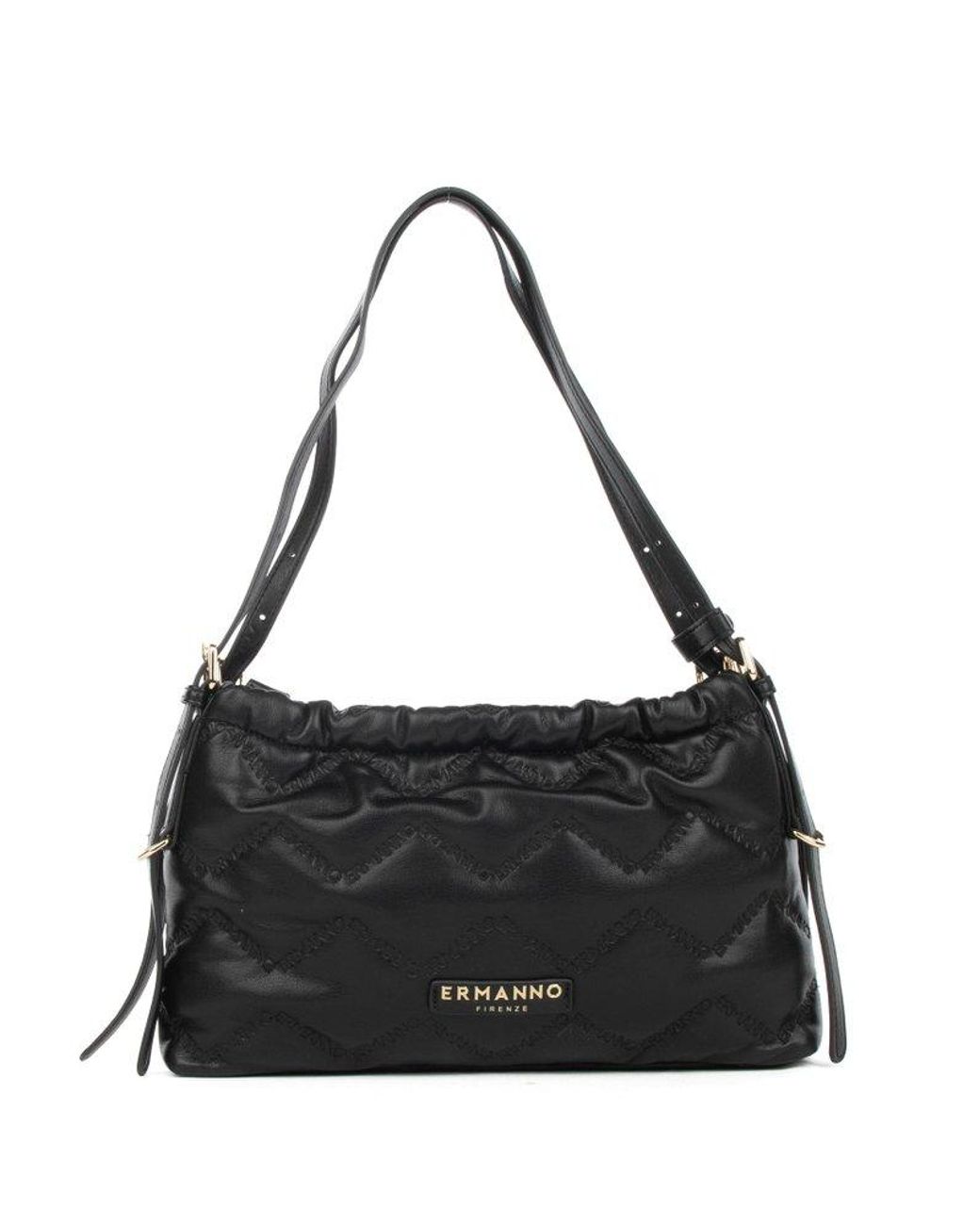 Ermanno Scervino Logo Lettering Quilted Shoulder Bag in