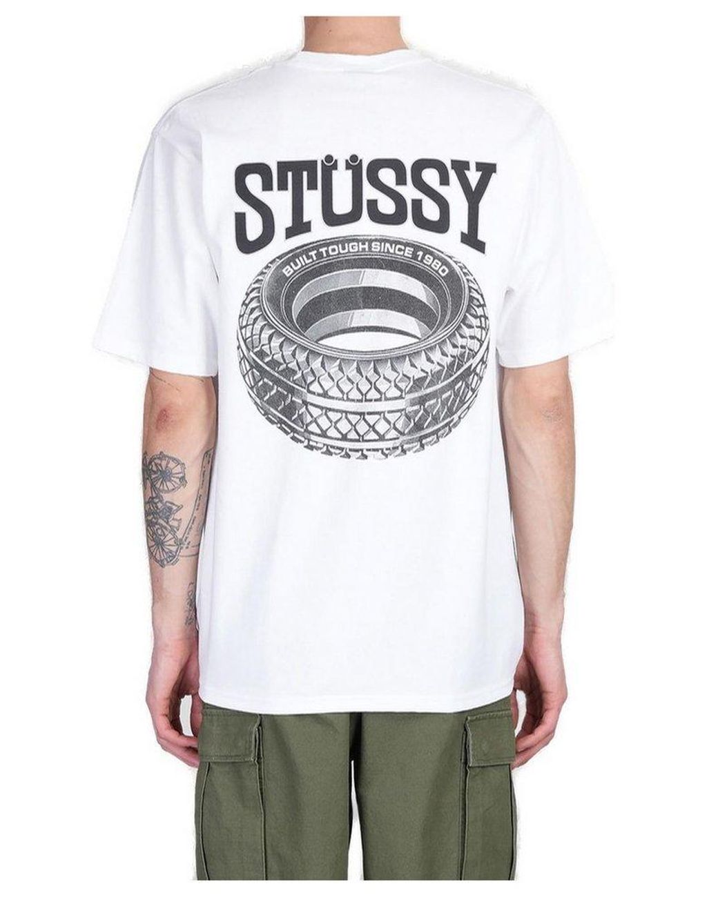 Tシャツ・カットソー Stussy Tough Tread T-Shirt White/Black Tough Tread Tee – White | Tees | Stüssy