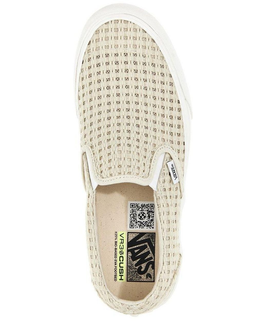 Vans Weave Slip on Vr3 Shoes in White for Men Lyst UK