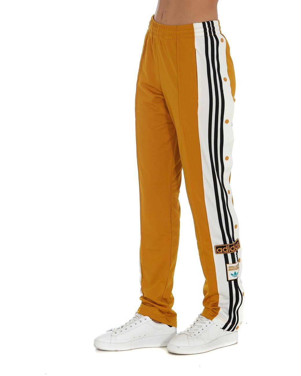 Originals Girls Are Awesome Adibreak Pants in Yellow | Lyst