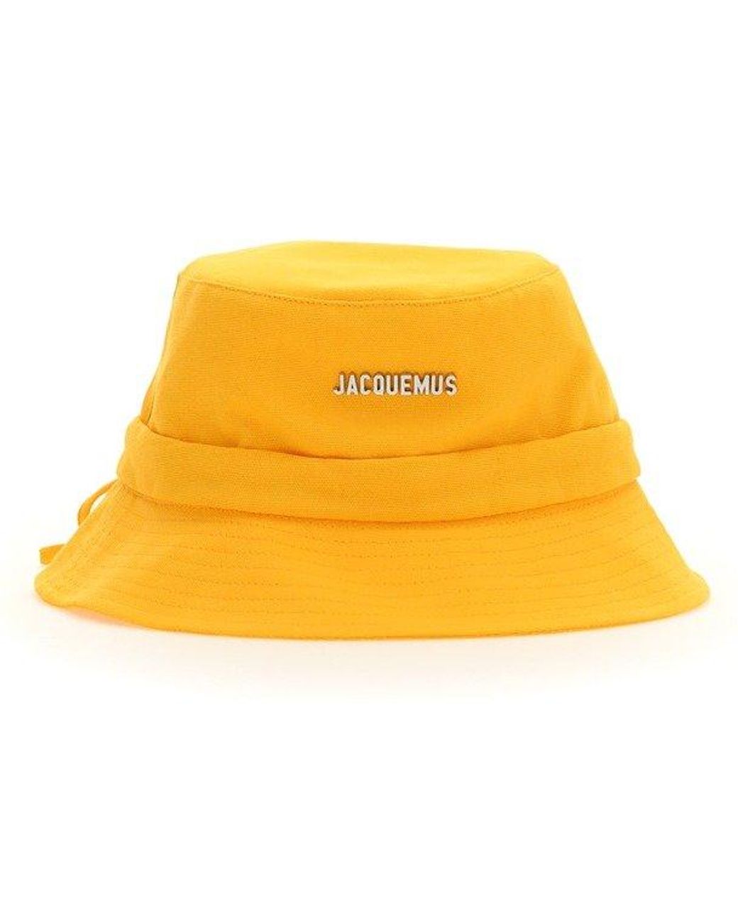 Jacquemus Logo Plaque Bucket Hat in Orange Lyst