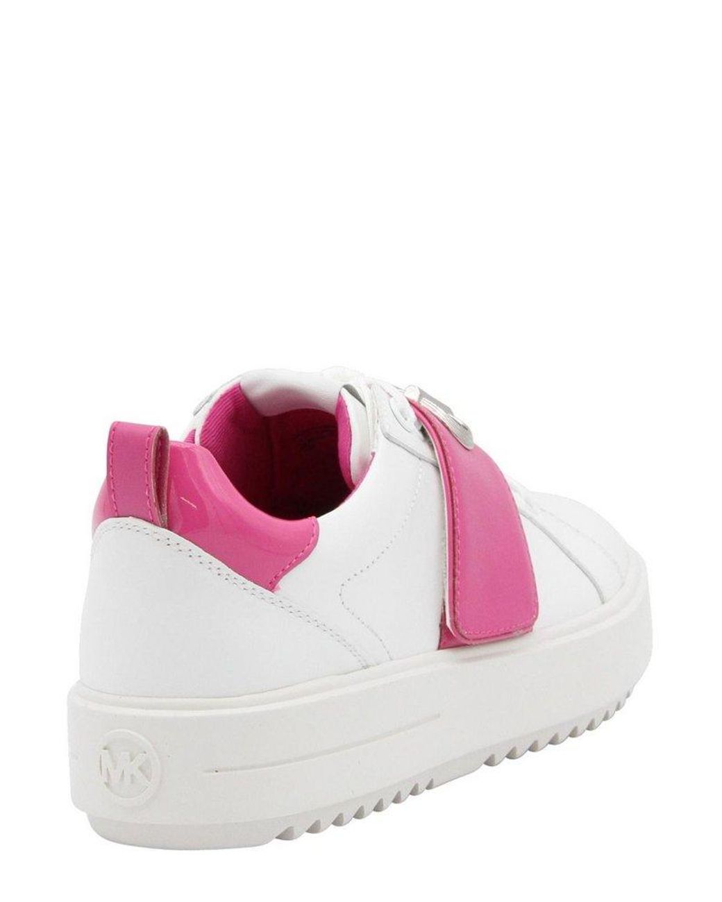 MICHAEL Michael Kors Emmett Two-tone Logo Embellished Sneakers in