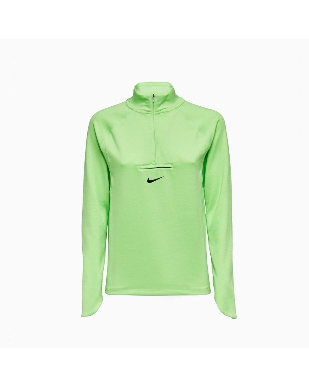 Nike Dri Fit-element Half Zip Sweatshirt in Green | Lyst