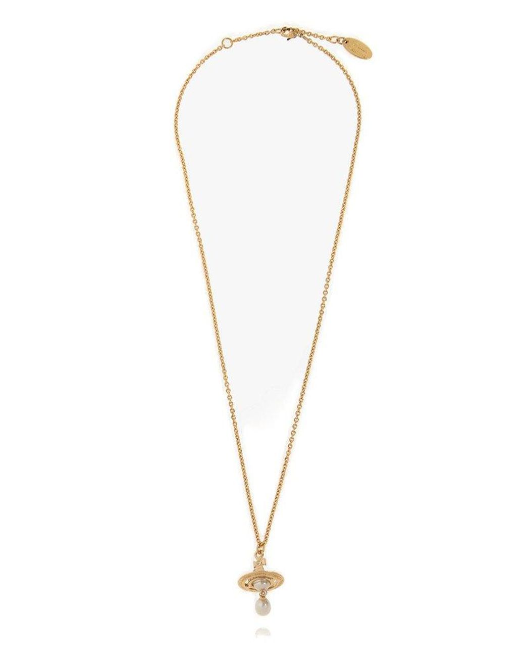 Vivienne Westwood Orbpendant Chain Lobster Claw Fastened Necklace in