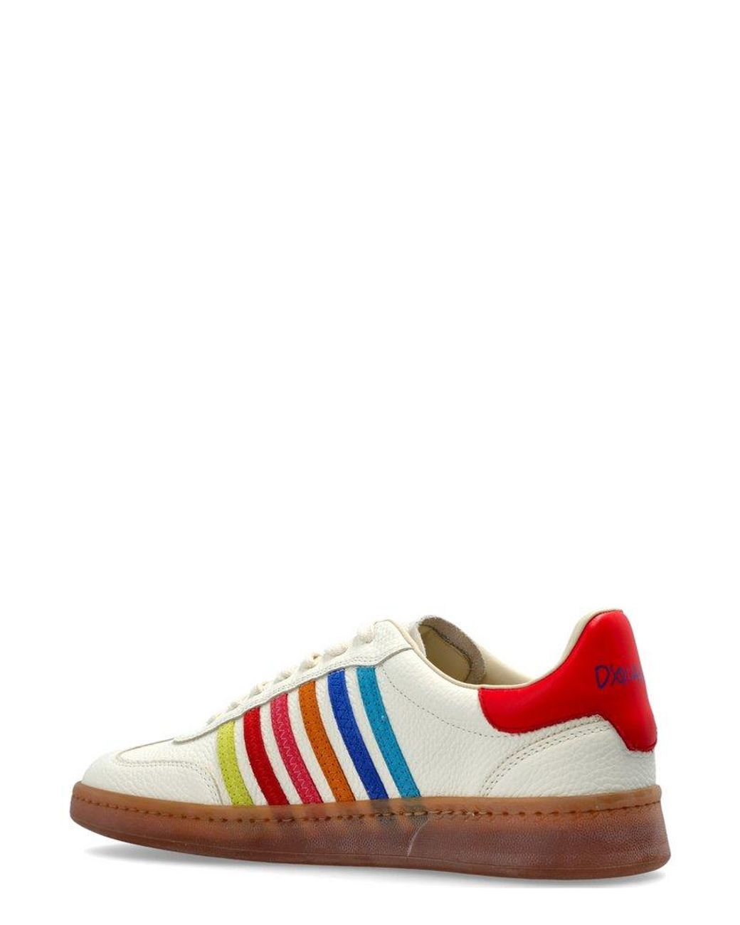 スニーカー Dsquared2 Boxer Dsquared2 Summer Lovers Leather Sneakers Wit Boxer Dsquared2 Summer Lovers leather sneakers with