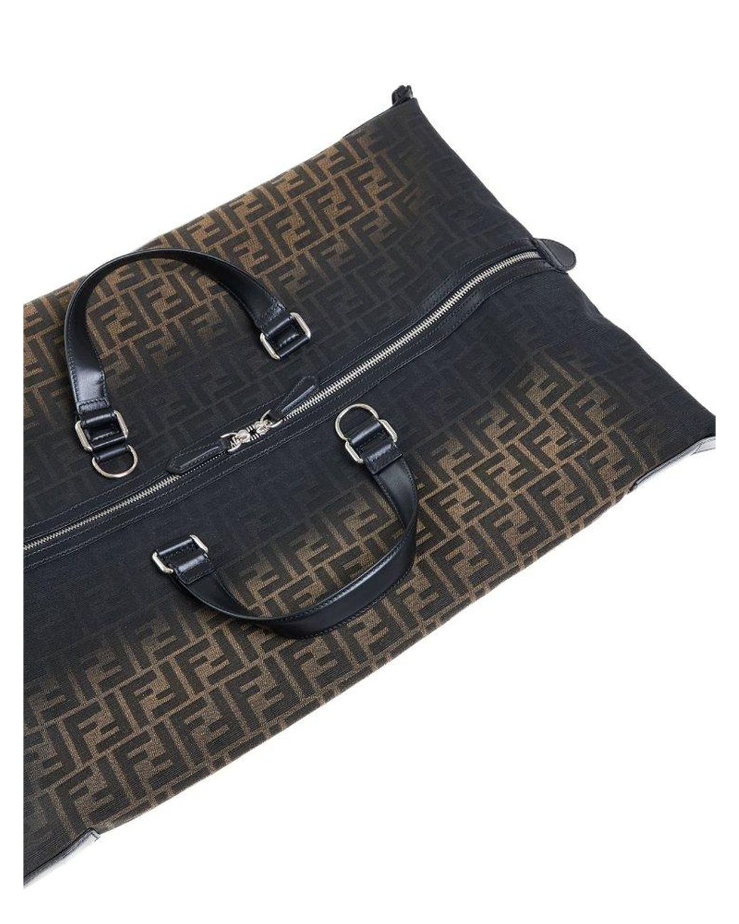 【関税込み】fendi SIESTA MEDIUM FF ECLISSI' TRAVEL BAG Fendi Ff Eclissi Siesta Medium Travel Bag in Black for Men