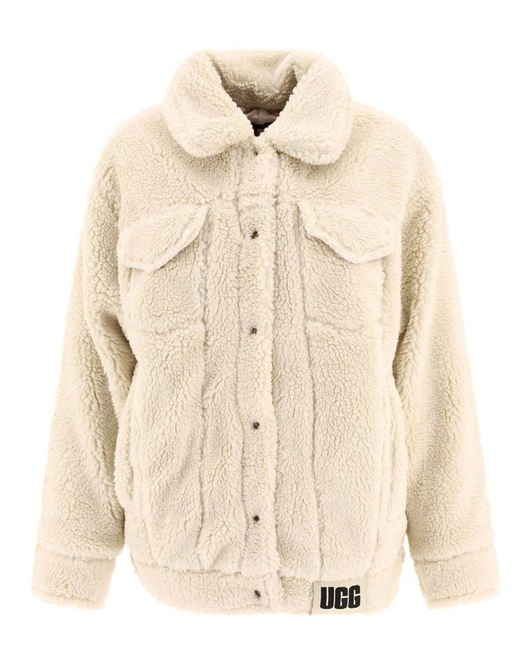 UGG Frankie Fleece Trucker Jacket in Natural Lyst