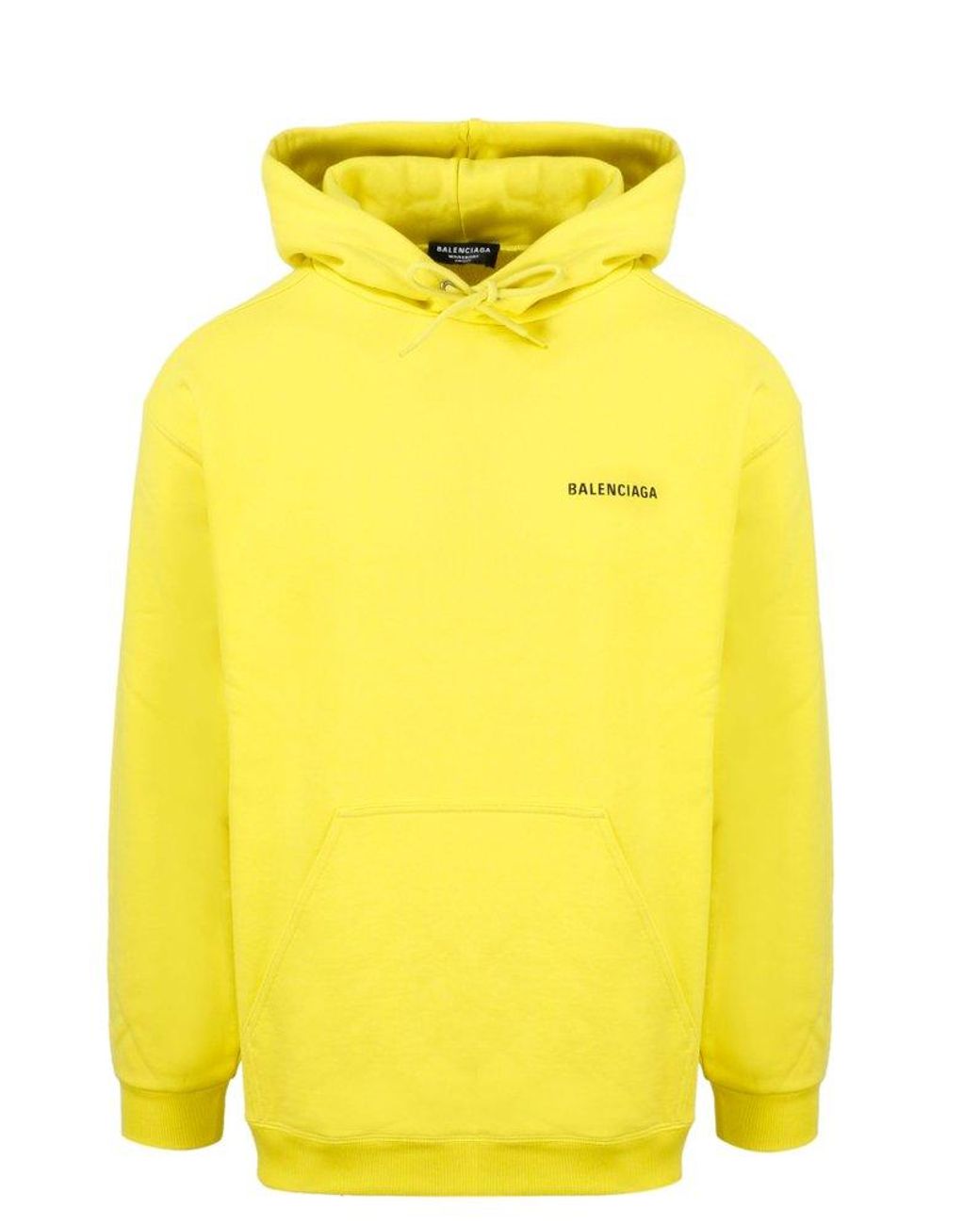 Balenciaga Medium Fit Ogo Hoodie in Yellow for Men | Lyst