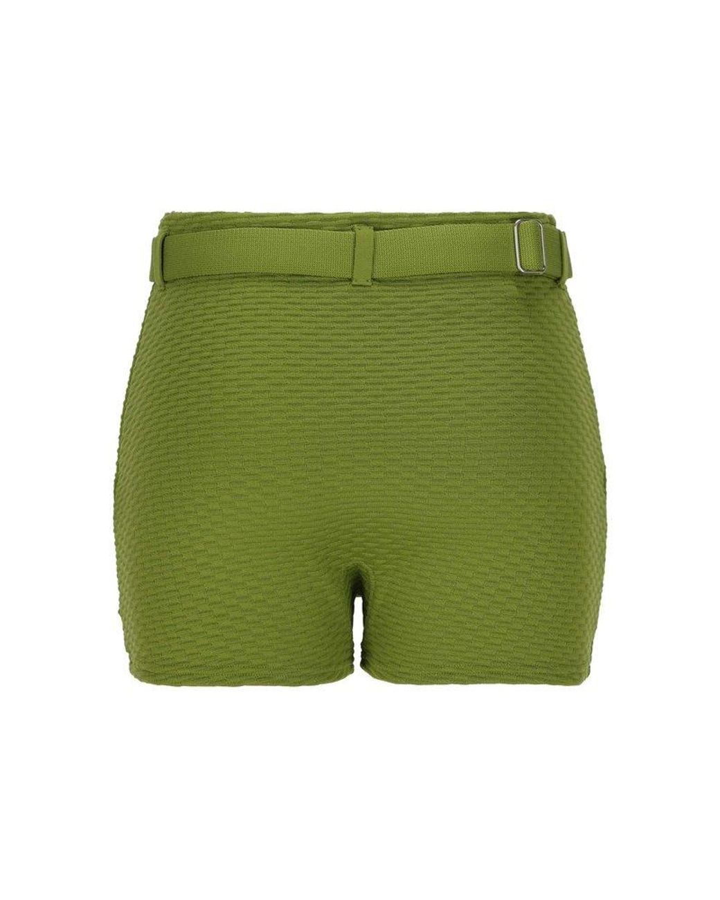 ショーツ PRADA SAGE GREEN SILK SHORTS Prada Sage green silk shorts for Women Online USA at Darveys.com