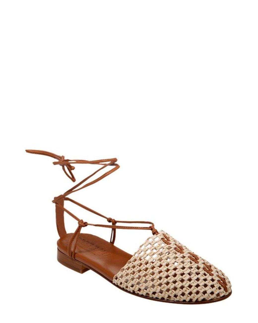 Hereu Forana Closed-Toe Mesh Sandals in Brown | Lyst