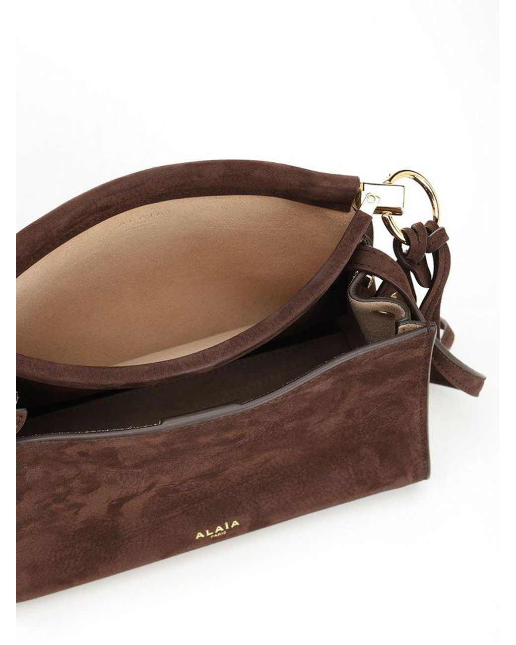 Alaïa Le Click Small Square Bag in Brown | Lyst