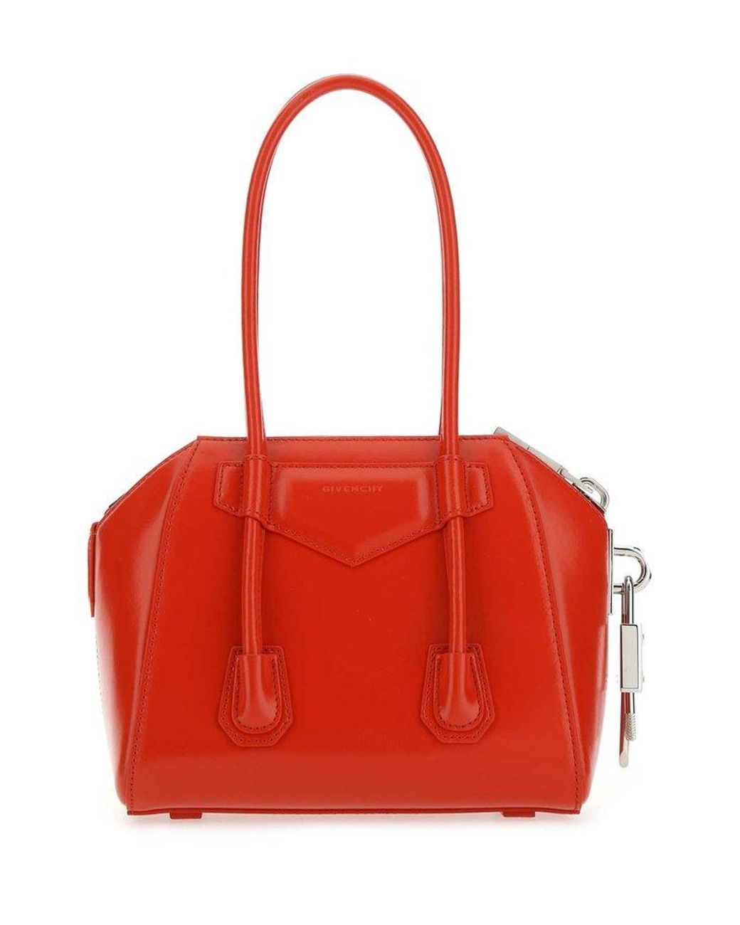 Givenchy Antigona Lock Mini Tote Bag in Red Lyst