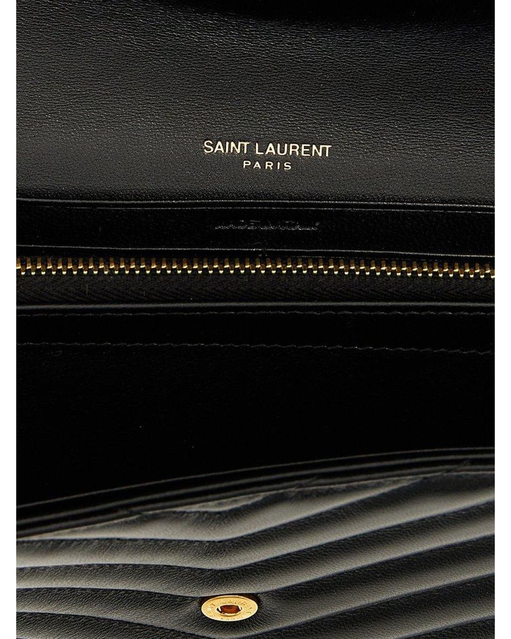 Saint Laurent Cassandre Logo Plaque Card Case - ShopStyle