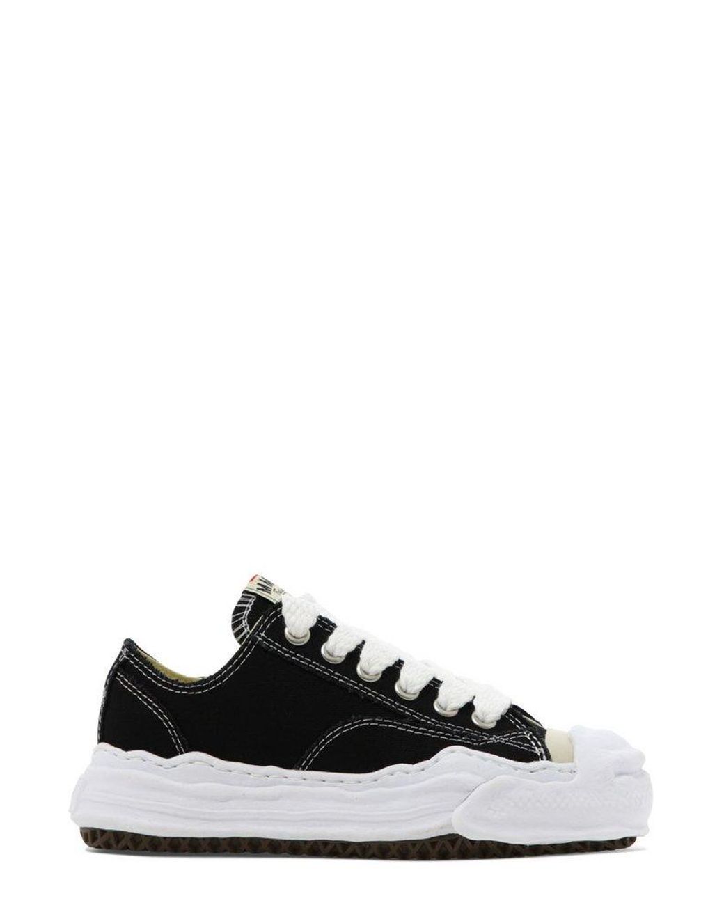 Maison Mihara Yasuhiro Hank Laced Sneakers in Black | Lyst