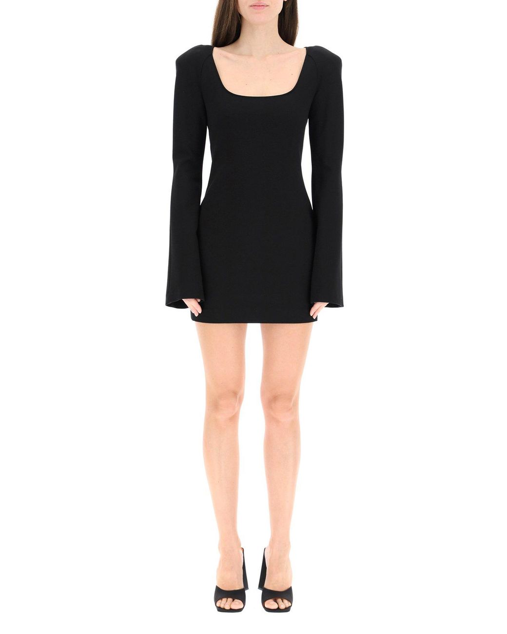 ワンピース THE ATTICO FW24 CUT OUT DRAP MINI DRESS (248WCA358A014 100) 22520082_52506874_600.jpg