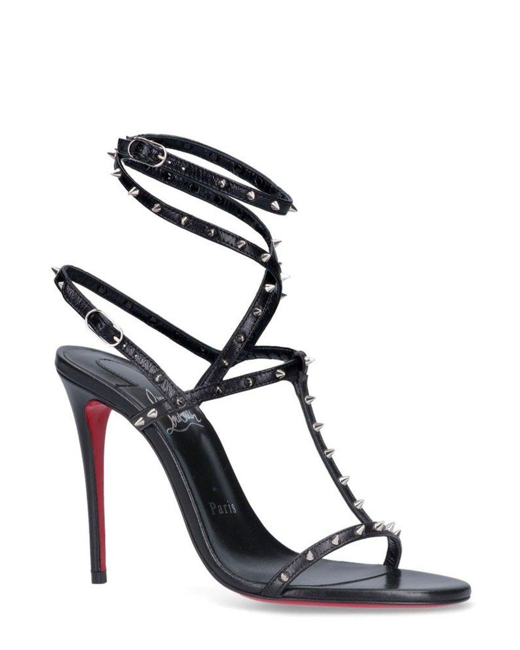 CHRISTIAN LOUBOUTIN: heeled sandals for woman - Black  Christian Louboutin  heeled sandals 3221155 online at