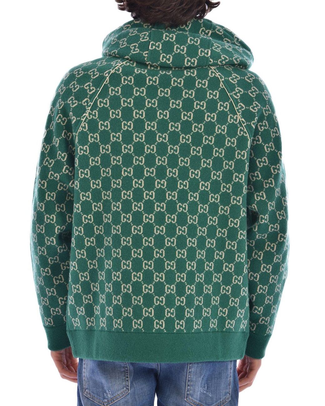 Gucci Wool Double G Zipped Hoodie in 