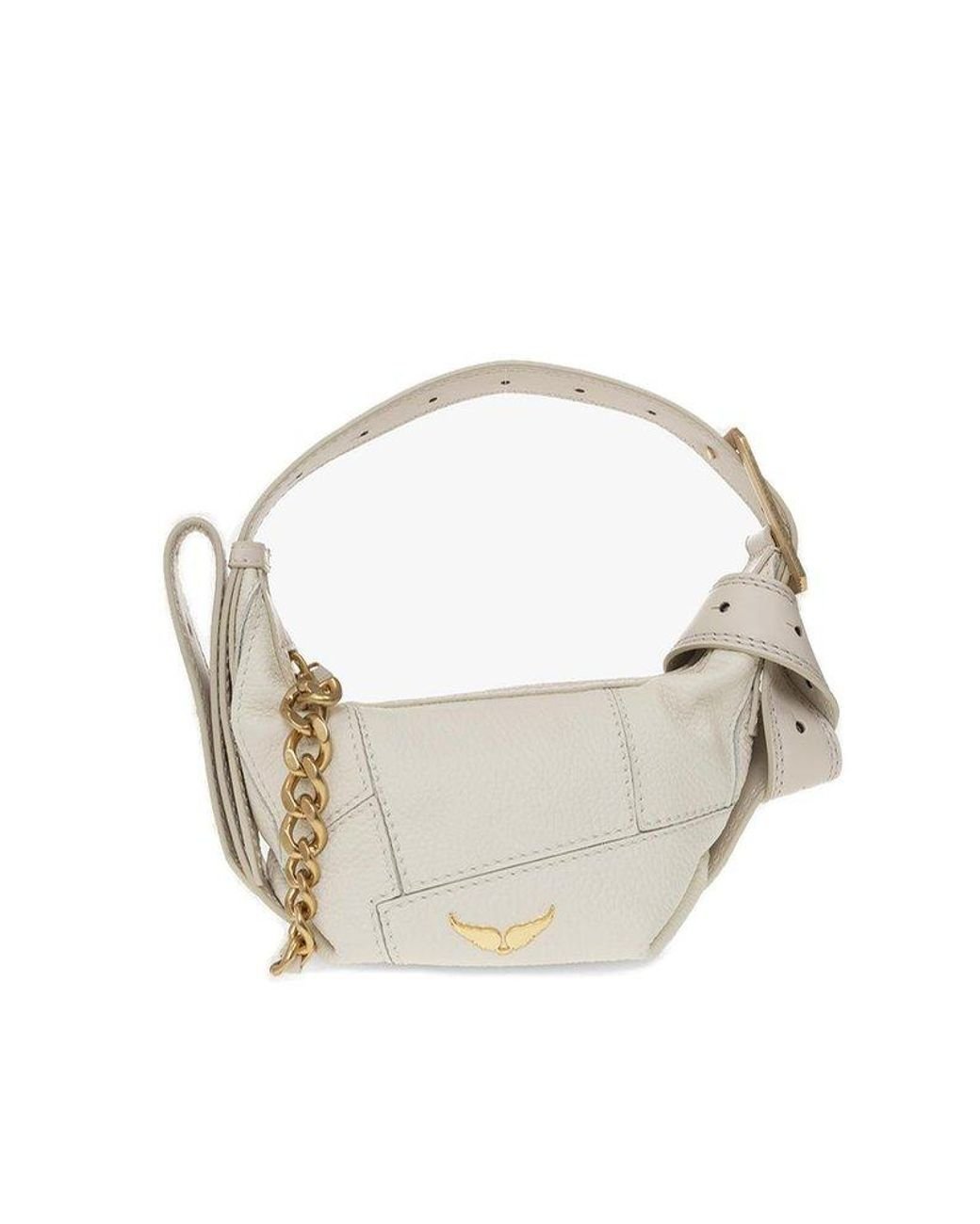 Zadig & Voltaire Le Cecilia Xs Patchwork Shoulder Bag in White | Lyst