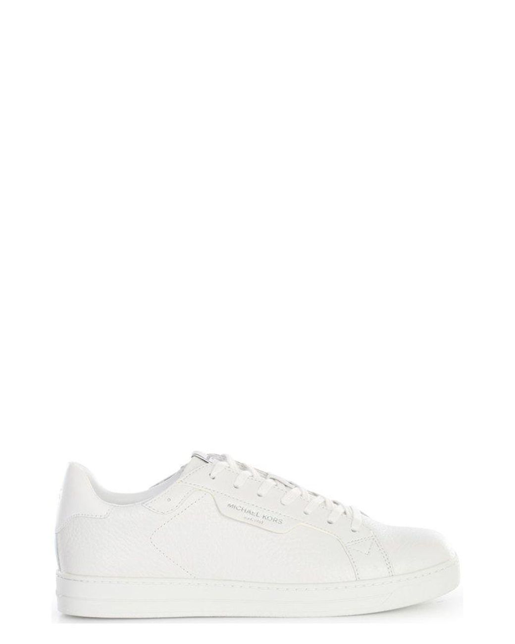 Michael Kors Keating Lace-up Sneakers in White for Men | Lyst