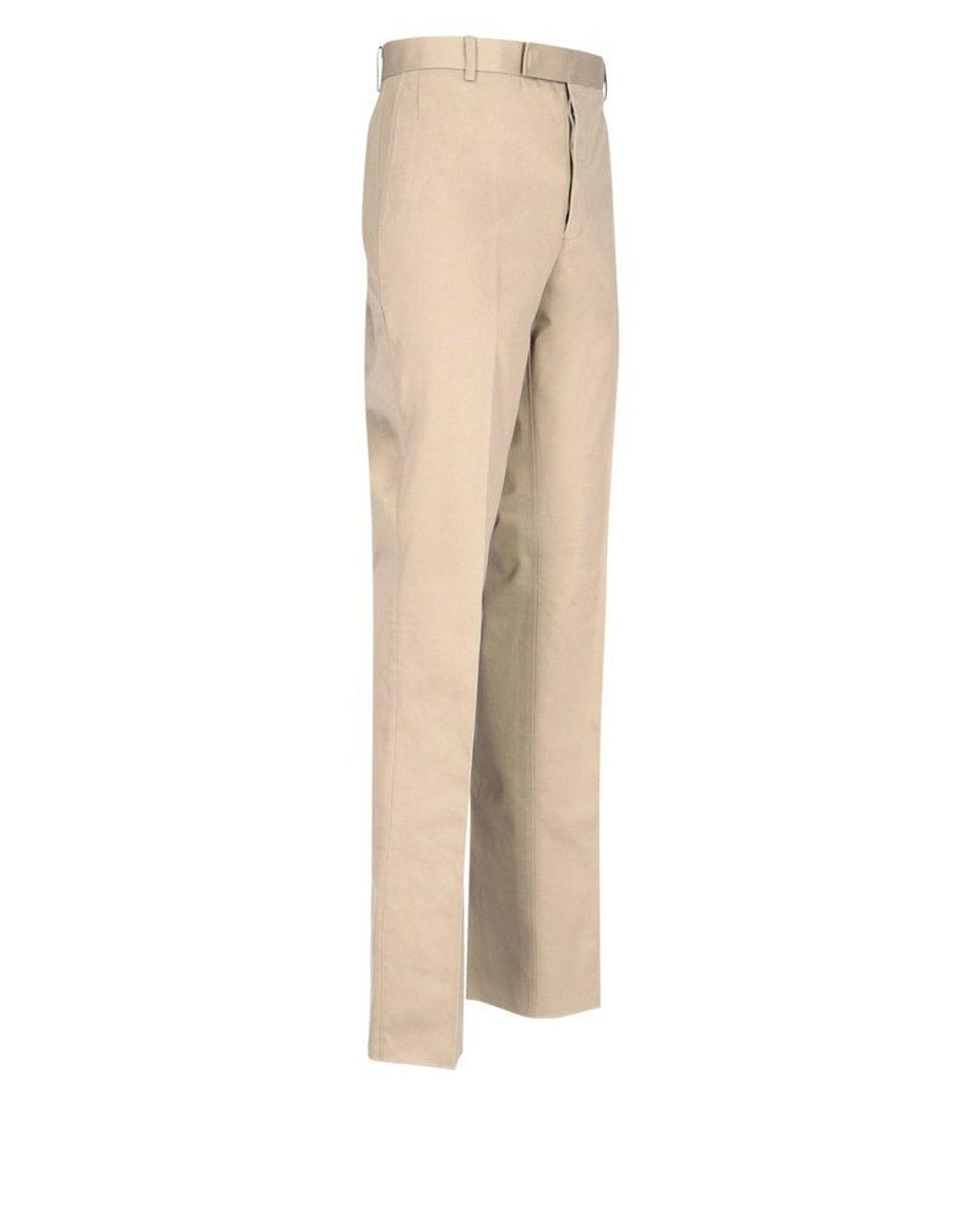 Thom Browne Cotton Chino Pants in Beige 