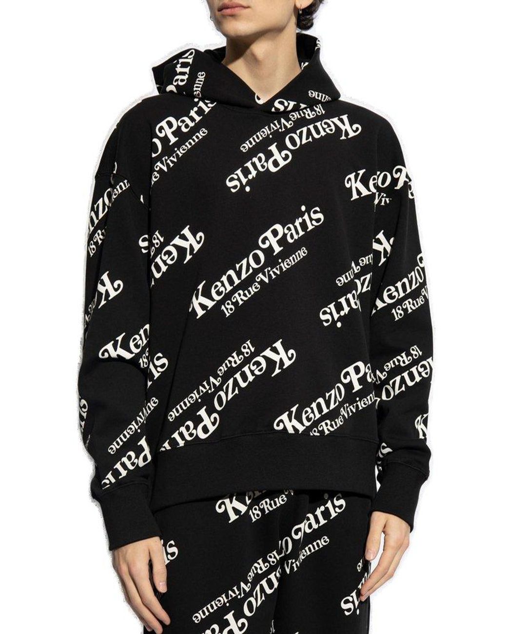 Kenzo multi logo hoodie outlet