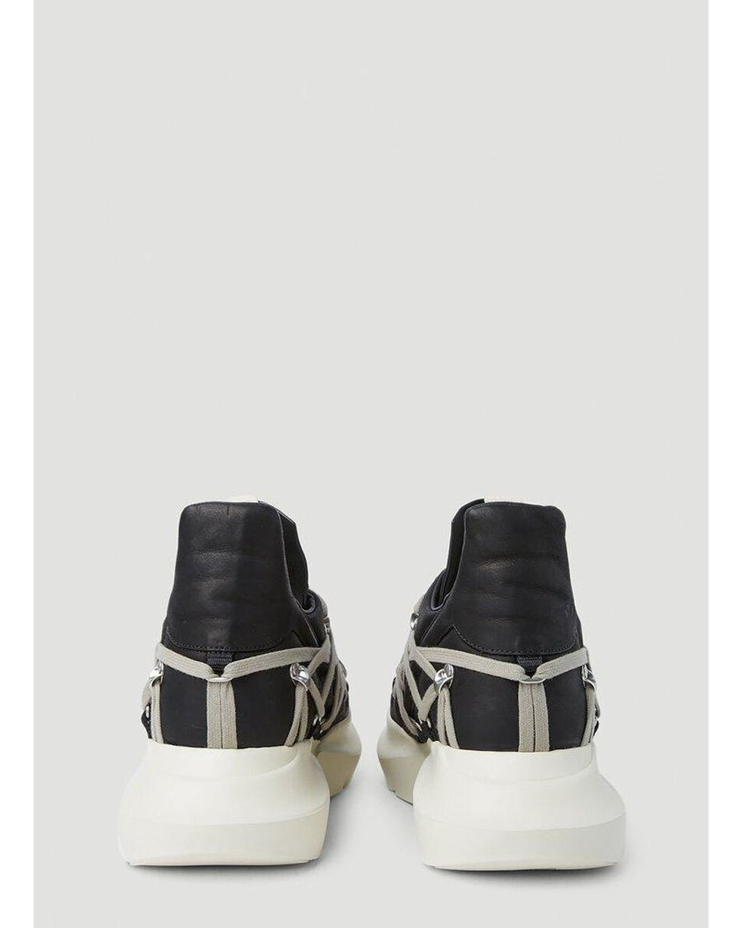 RICK OWENS | Megalaced Geth Runner Suede Men's Sneakers