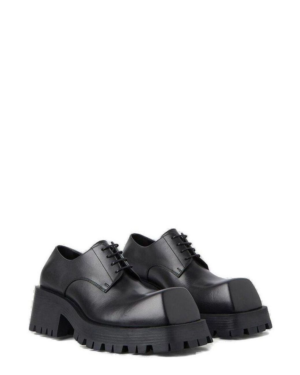 tale korruption Genbruge Balenciaga Trooper Chunky Heeled Loafers in Black | Lyst