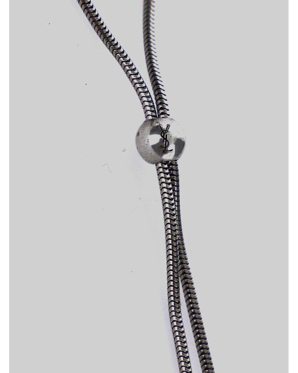 Saint Laurent Logo Detailed Necklace in 