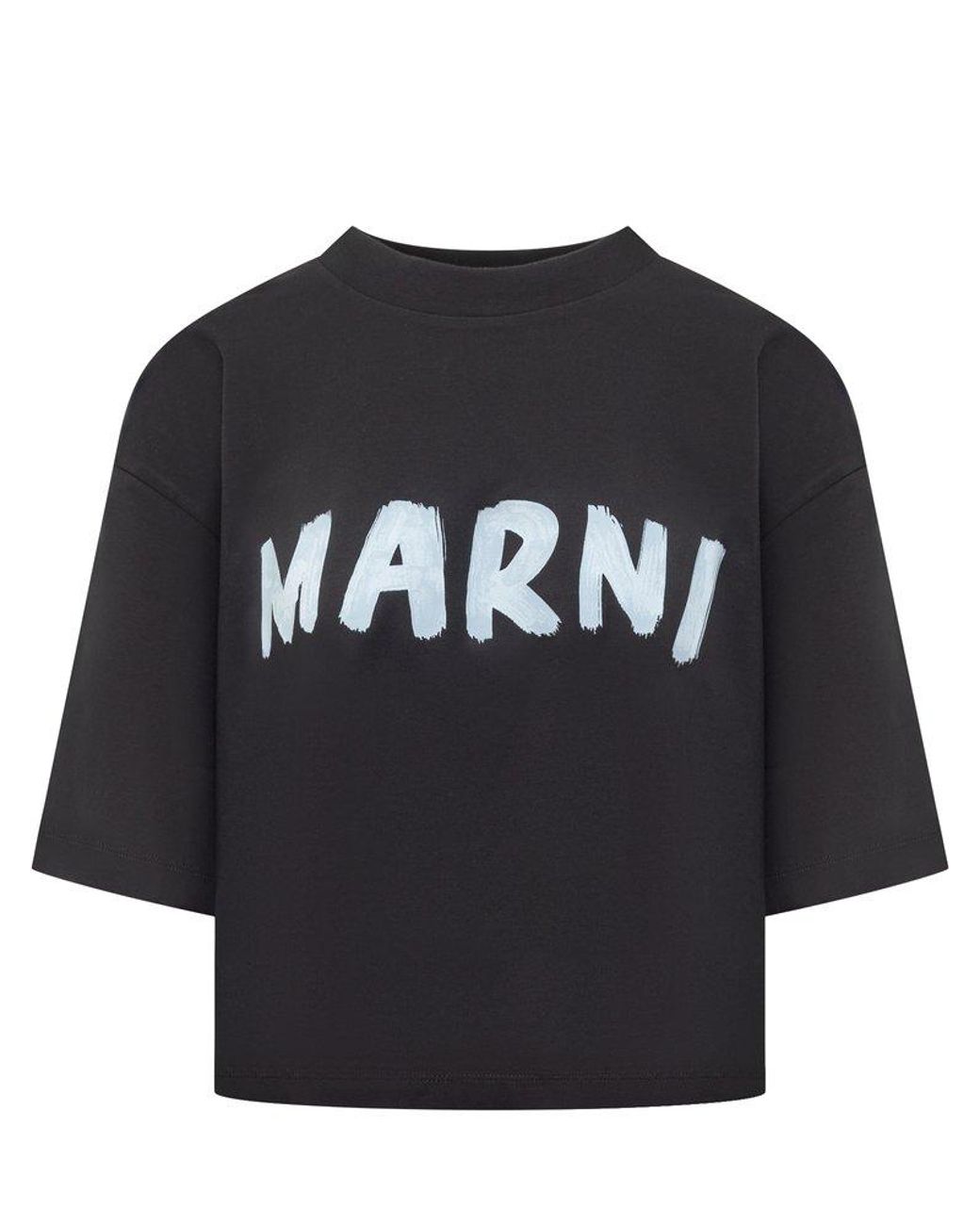 ダークブルー オーガニックコットンTシャツ、Mini マルニロゴ