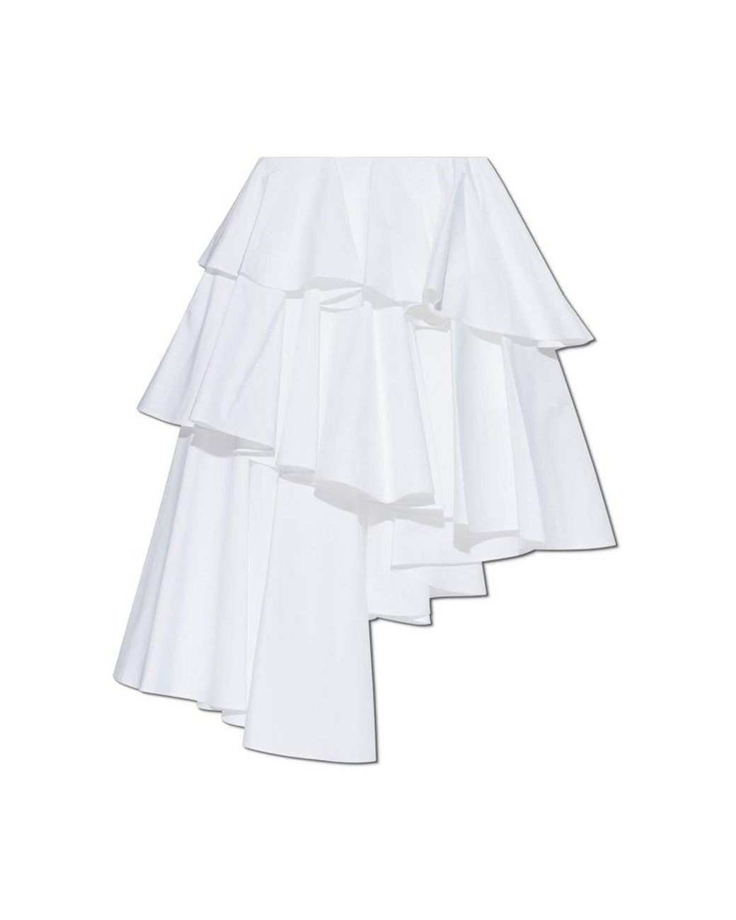 パンツ ALAIA WHITE ASYMMETRICAL TROUSER SKIRT Alaïa Asymmetrical Skirt Pants | White | FARFETCH BE