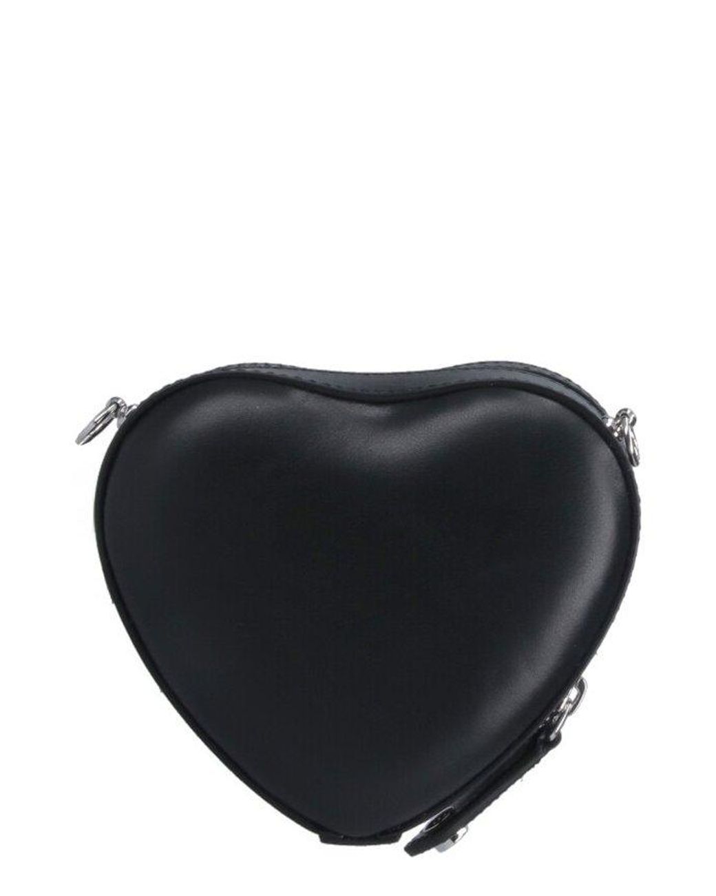 Vivienne Westwood Logo Plaque Zipped Shoulder Bag in Black