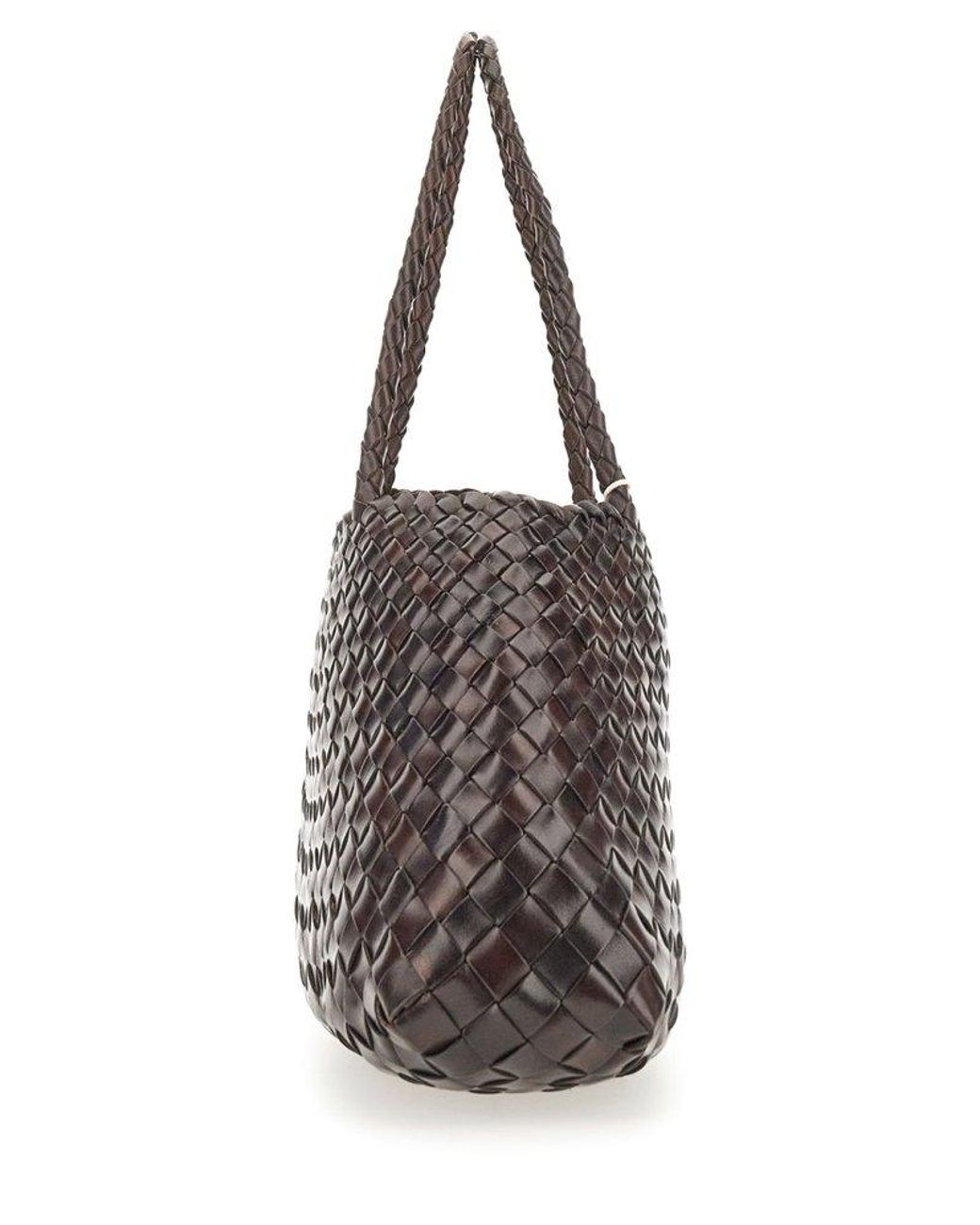 トートバッグ Dragon Diffusion Santa Croce Big Dark Brown 8892 Dragon Diffusion - Santa Croce Big Dark Brown