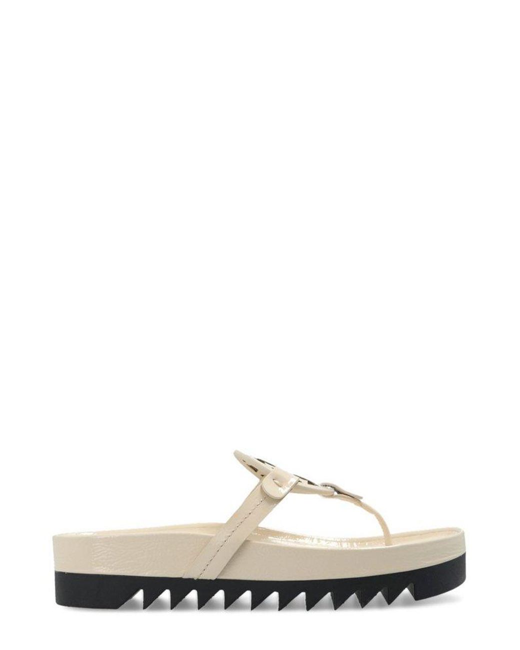 Tory Burch Miller Cloud Lug Sandals in White | Lyst