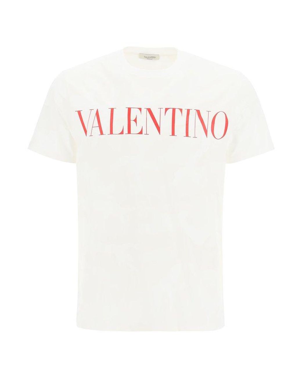 Valentino T-shirt Camouflage S Cotton in White for Men - Save 41 