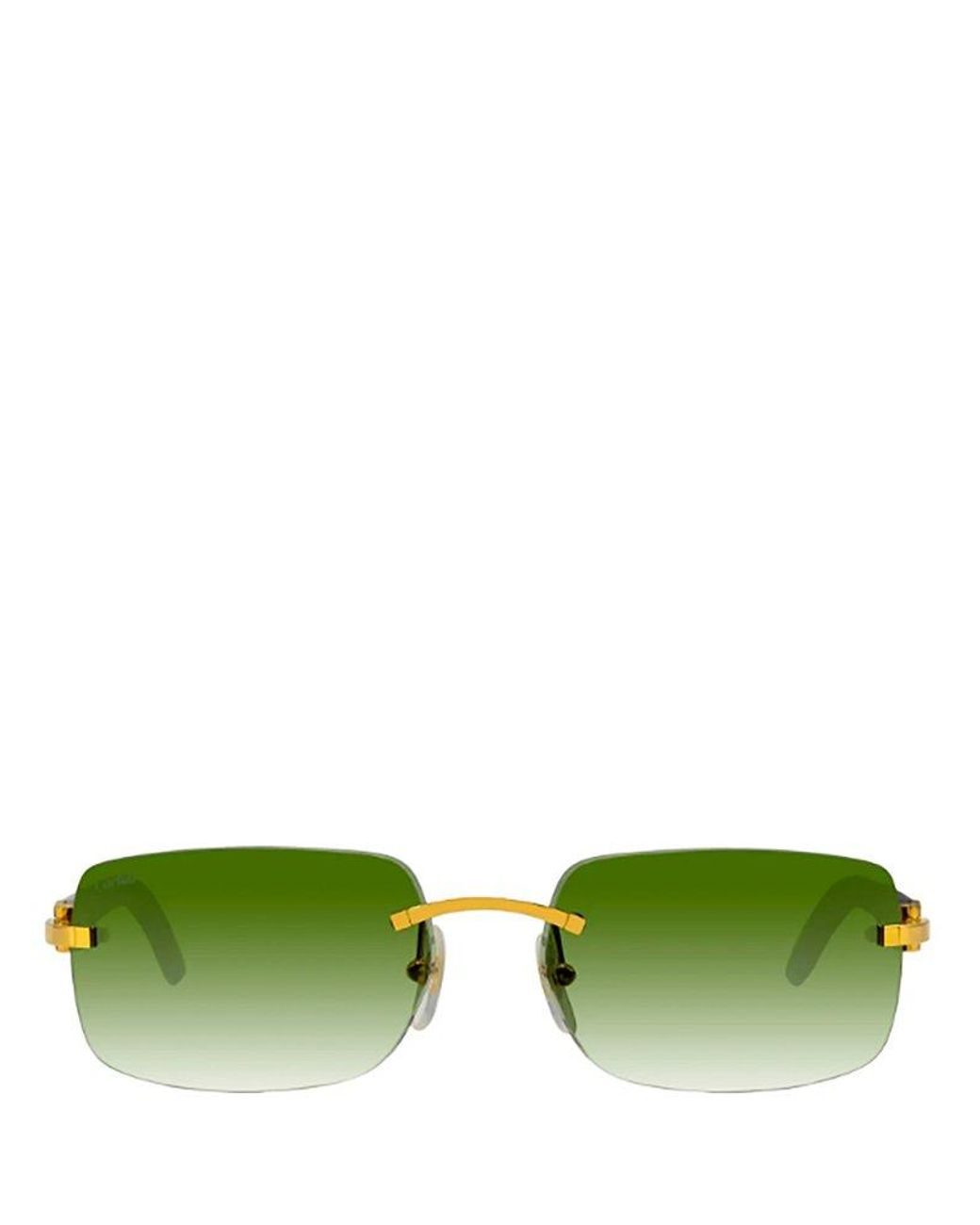 Cartier Sunglasses in Green for Men | Lyst UK