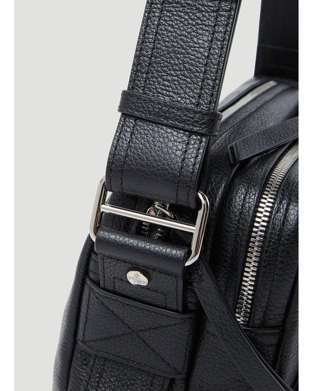Vivienne Westwood Jerry Leather Satchel Crossbody Bag in Vivienne Westwood Jerry Leather Satchel Crossbody Bag in