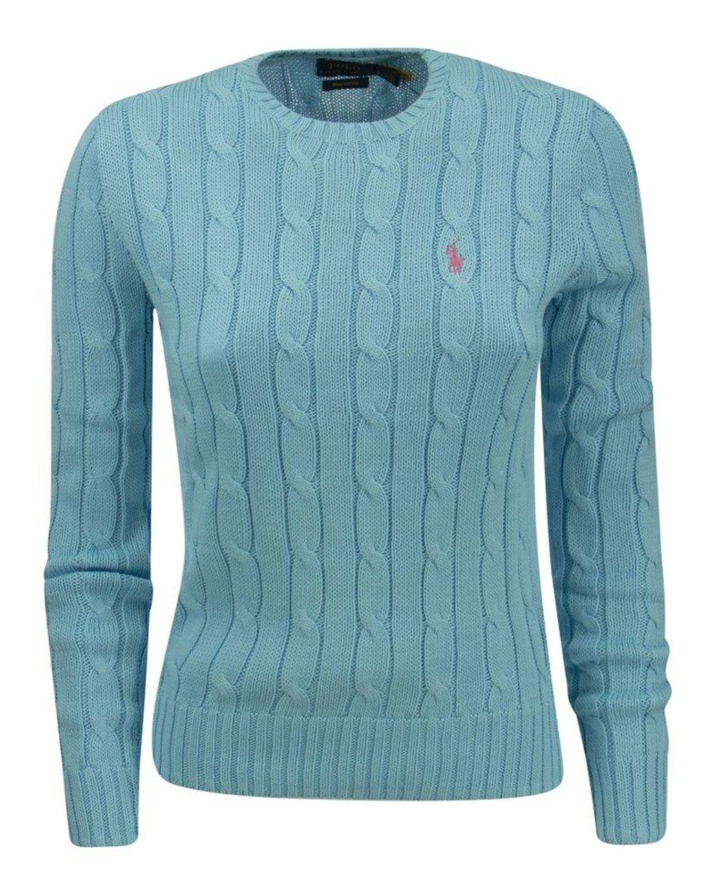 Polo Ralph Lauren Slim-fit Cable Knit in Blue | Lyst Canada