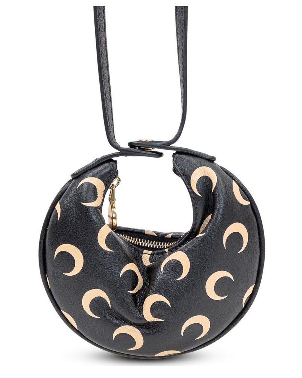 Marine Serre Eclips Micro Crossbody Bag in Black | Lyst