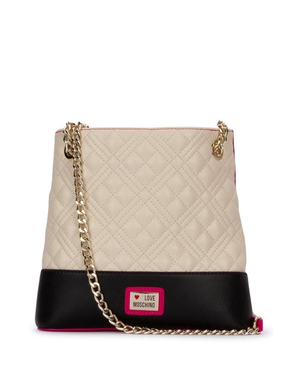 Love Moschino Big Quilted Heart Shoulder Bag in Red | Lyst