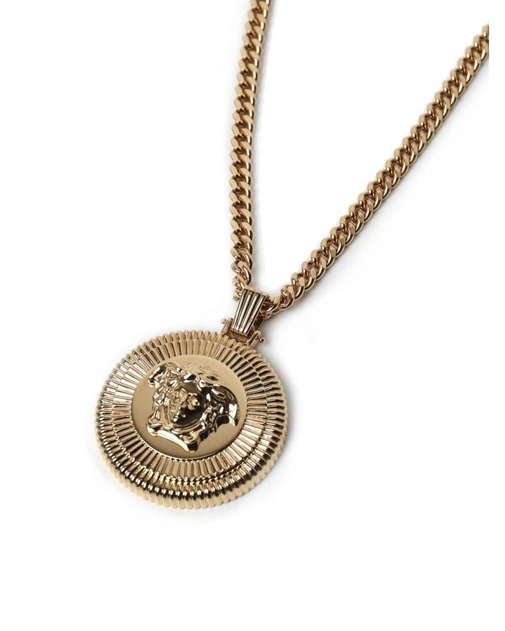 Versace Medusa Pendant Chain Necklace 