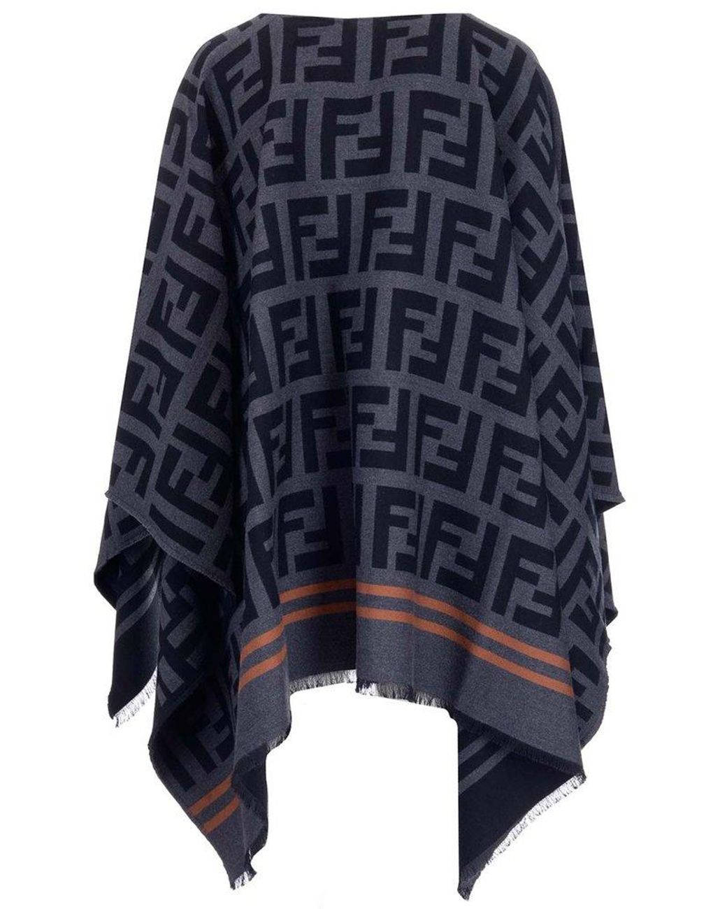 Fendi Wool Poncho Lyst