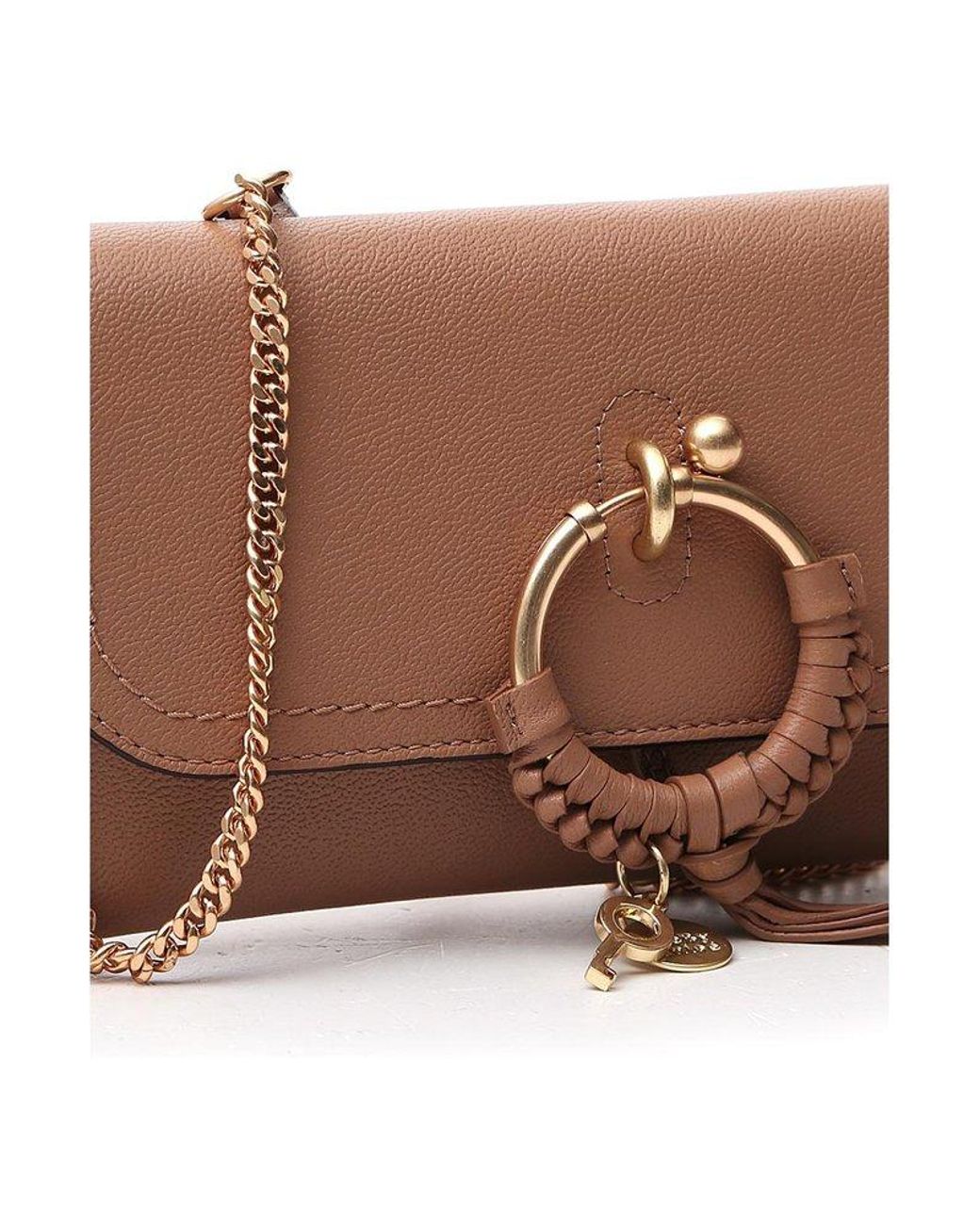 See By Chlo Joan Clutch Bag in Brown Lyst