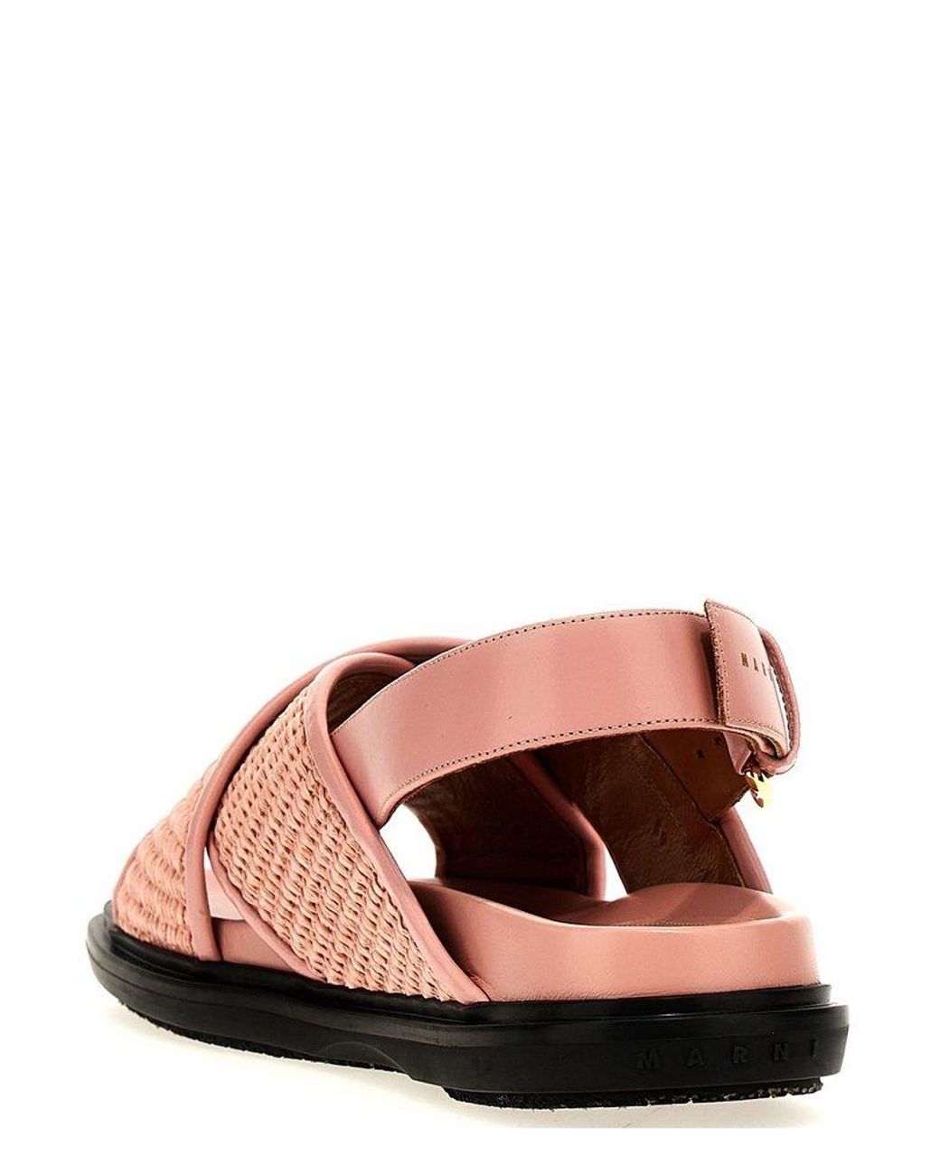 Marni Fussbet Sandals in Pink | Lyst